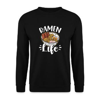 Ramen - Unisex Sweatshirt - black - Front - Alina (178cm) & Michal (187cm)