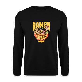 Ramen - Unisex Pullover - Schwarz - Vorne - Alina (178cm) & Michal (187cm)