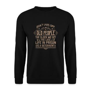 Retirement - Unisex Sweatshirt - black - Front - Alina (178cm) & Michal (187cm)