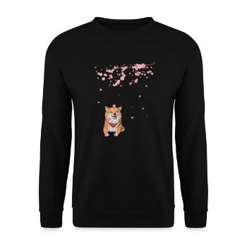 Shiba Inu Dog Dog Lover Dog Race Cadeau - Sweat-shirt Unisexe - noir - Devant - Alina (178cm) & Michal (187cm)