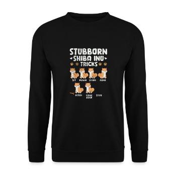 Shiba Inu Dog Dog Lover Dog Race Cadeau - Sweat-shirt Unisexe - noir - Devant - Alina (178cm) & Michal (187cm)