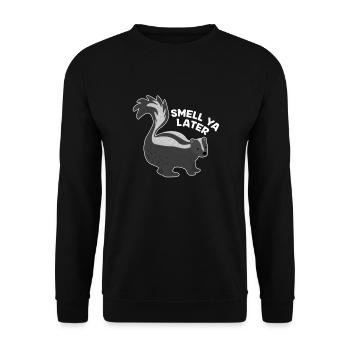 Skunk - Unisex Sweatshirt - black - Front - Alina (178cm) & Michal (187cm)