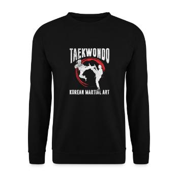 Taekwondo - Sweat-shirt Unisexe - noir - Devant - Alina (178cm) & Michal (187cm)