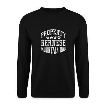 Chien de montagne bernois Chien de montagne Chien Amoureux Cadeau - Sweat-shirt Unisexe - noir - Devant - Alina (178cm) & Michal (187cm)