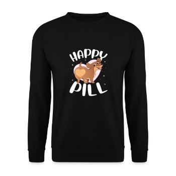 Dachshund Dog Dogs Dachshund Teckel Gift - Unisex Sweatshirt - black - Front - Alina (178cm) & Michal (187cm)