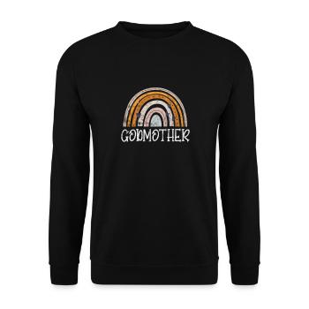 Marraine Tante Marraine Baptême Nièce Neveu Cadeau - Sweat-shirt Unisexe - noir - Devant - Alina (178cm) & Michal (187cm)