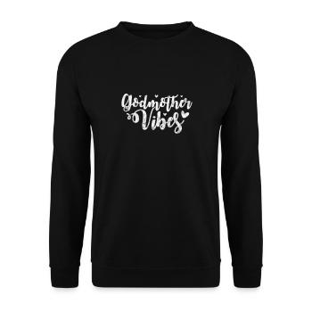 Marraine Tante Marraine Baptême Nièce Neveu Cadeau - Sweat-shirt Unisexe - noir - Devant - Alina (178cm) & Michal (187cm)