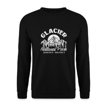 Montana Amérique États-Unis Helena Mountains Cadeau - Sweat-shirt Unisexe - noir - Devant - Alina (178cm) & Michal (187cm)