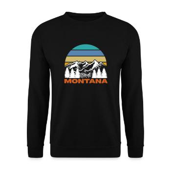 Montana - Unisex Pullover - Schwarz - Vorne - Alina (178cm) & Michal (187cm)