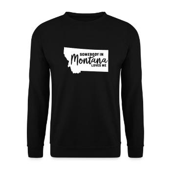 Montana - Unisex Pullover - Schwarz - Vorne - Alina (178cm) & Michal (187cm)