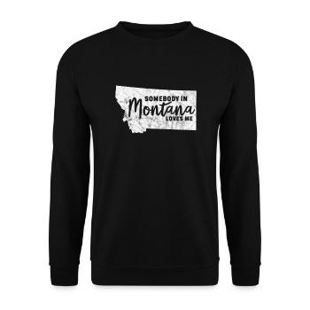 Montana Amérique États-Unis Helena Mountains Cadeau - Sweat-shirt Unisexe - noir - Devant - Alina (178cm) & Michal (187cm)