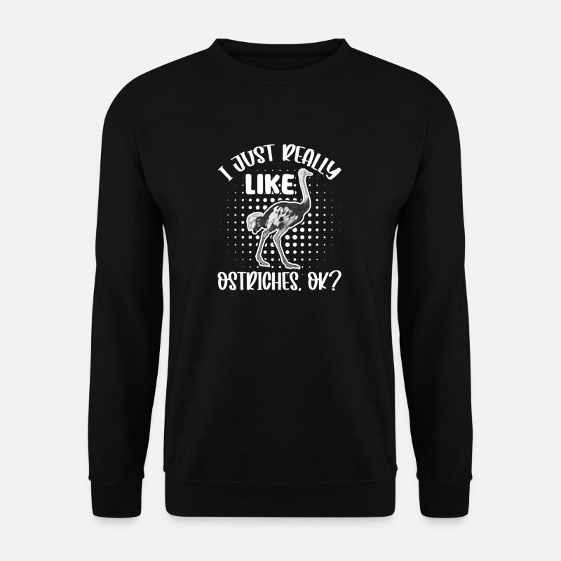 Strauß - Unisex Pullover - Schwarz