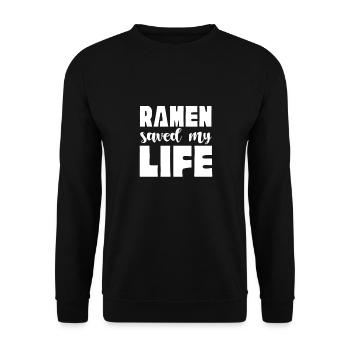 Ramen - Unisex Pullover - Schwarz - Vorne - Alina (178cm) & Michal (187cm)