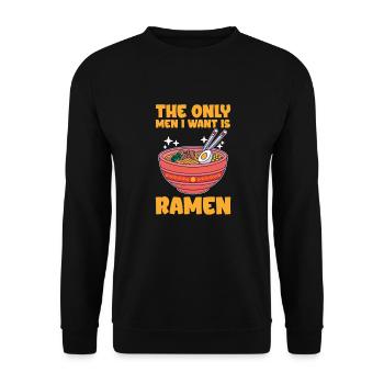 Ramen - Unisex Pullover - Schwarz - Vorne - Alina (178cm) & Michal (187cm)