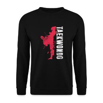 Taekwondo - Sweat-shirt Unisexe - noir - Devant - Alina (178cm) & Michal (187cm)