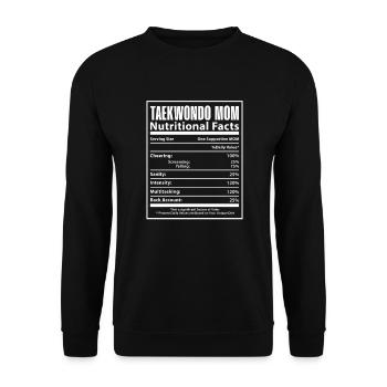 Taekwondo Mother Tae Kwon Do Martial Arts Gift - Unisex Sweatshirt - black - Front - Alina (178cm) & Michal (187cm)