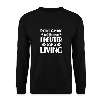 Tierarzt - Unisex Pullover - Schwarz - Vorne - Alina (178cm) & Michal (187cm)