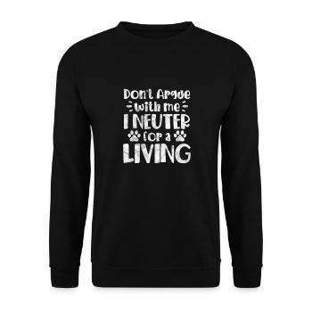 Vétérinaire vétérinaire Cadeau vétérinaire - Sweat-shirt Unisexe - noir - Devant - Alina (178cm) & Michal (187cm)