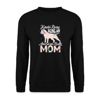 American Bulldog Dog Dog Lovers Cadeau - Sweat-shirt Unisexe - noir - Devant - Alina (178cm) & Michal (187cm)
