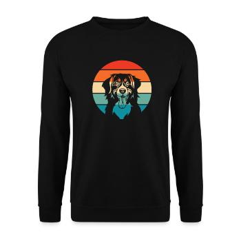 Bouvier bernois - Sweat-shirt Unisexe - noir - Devant - Alina (178cm) & Michal (187cm)