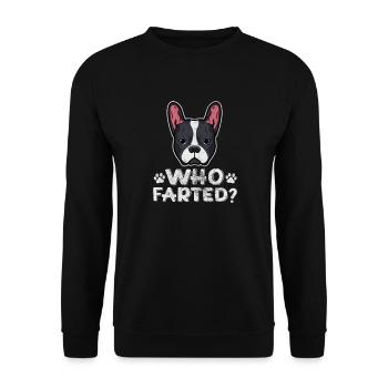 Boston Terrier - Sweat-shirt Unisexe - noir - Devant - Alina (178cm) & Michal (187cm)