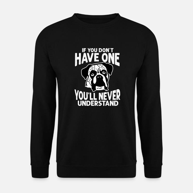 Boxer Dog - Unisex Sweatshirt - black