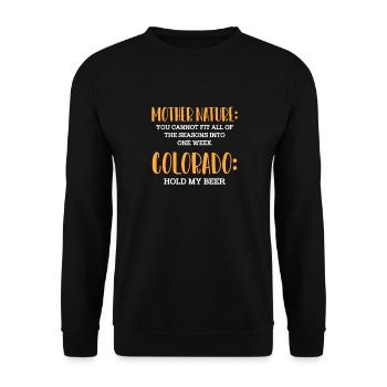 Colorado - Unisex Sweatshirt - black - Front - Alina (178cm) & Michal (187cm)