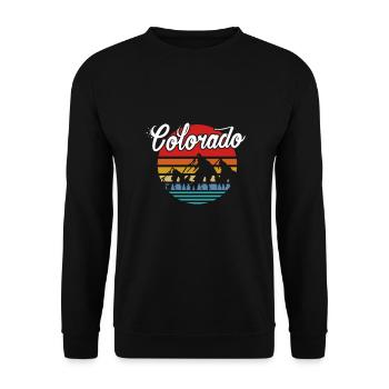 Colorado - Unisex Sweatshirt - black - Front - Alina (178cm) & Michal (187cm)