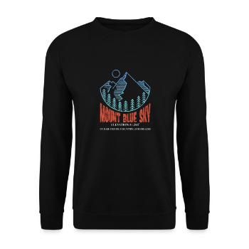 Colorado Mount Blue Sky USA America Gift - Unisex Sweatshirt - black - Front - Alina (178cm) & Michal (187cm)