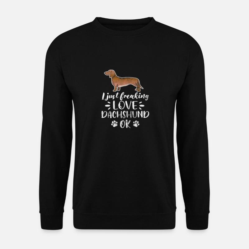 Dackel - Unisex Pullover - Schwarz