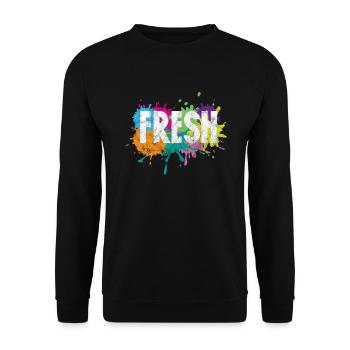Hip Hop - Unisex Sweatshirt - black - Front - Alina (178cm) & Michal (187cm)