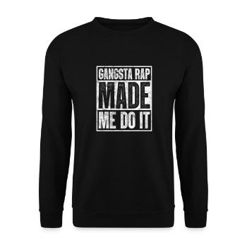 Hip Hop - Unisex Pullover - Schwarz - Vorne - Alina (178cm) & Michal (187cm)