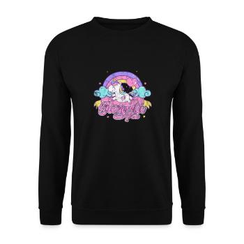 Hip-hop - Sweat-shirt Unisexe - noir - Devant - Alina (178cm) & Michal (187cm)