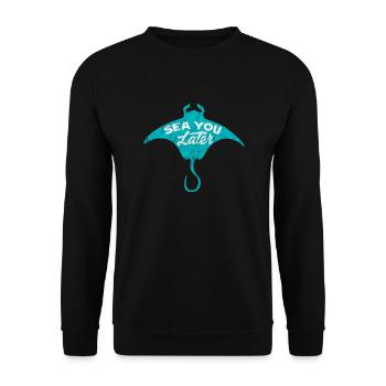 Marine Biology Marine Biologist Biolgy Gift - Unisex Sweatshirt - black - Front - Alina (178cm) & Michal (187cm)