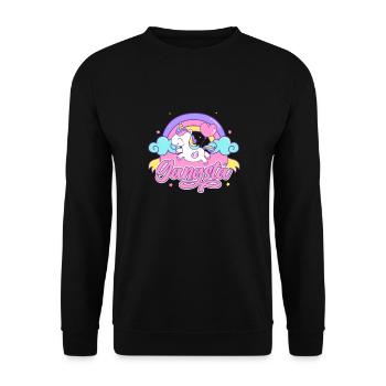 Hip Hop Rap Music Rapper Hiphop Gift - Sweat-shirt Unisexe - noir - Devant - Alina (178cm) & Michal (187cm)