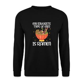 Ramen - Unisex Pullover - Schwarz - Vorne - Alina (178cm) & Michal (187cm)