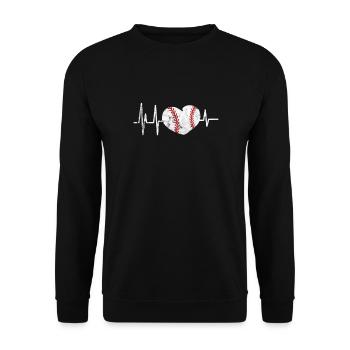 Softball - Sweat-shirt Unisexe - noir - Devant - Alina (178cm) & Michal (187cm)