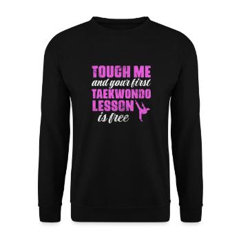 Taekwondo - Sweat-shirt Unisexe - noir - Devant - Alina (178cm) & Michal (187cm)