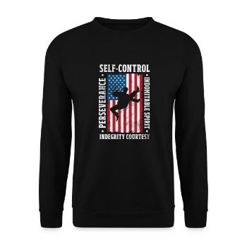 Taekwondo - Sweat-shirt Unisexe - noir - Devant - Alina (178cm) & Michal (187cm)
