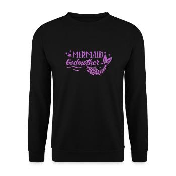 Marraine Tante Marraine Baptême Nièce Neveu Cadeau - Sweat-shirt Unisexe - noir - Devant - Alina (178cm) & Michal (187cm)