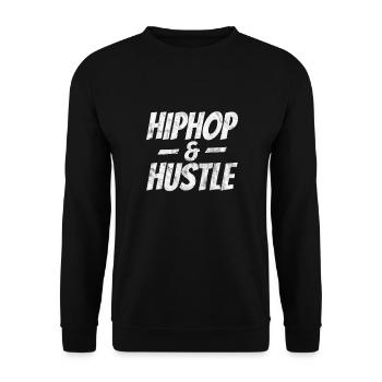 Hip Hop - Unisex Sweatshirt - black - Front - Alina (178cm) & Michal (187cm)