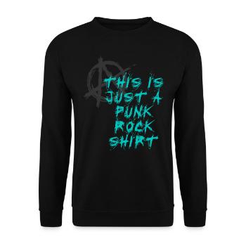 This Is Just A Punk Rock Design Musik Rock - Unisex Pullover - Schwarz - Vorne - Alina (178cm) & Michal (187cm)