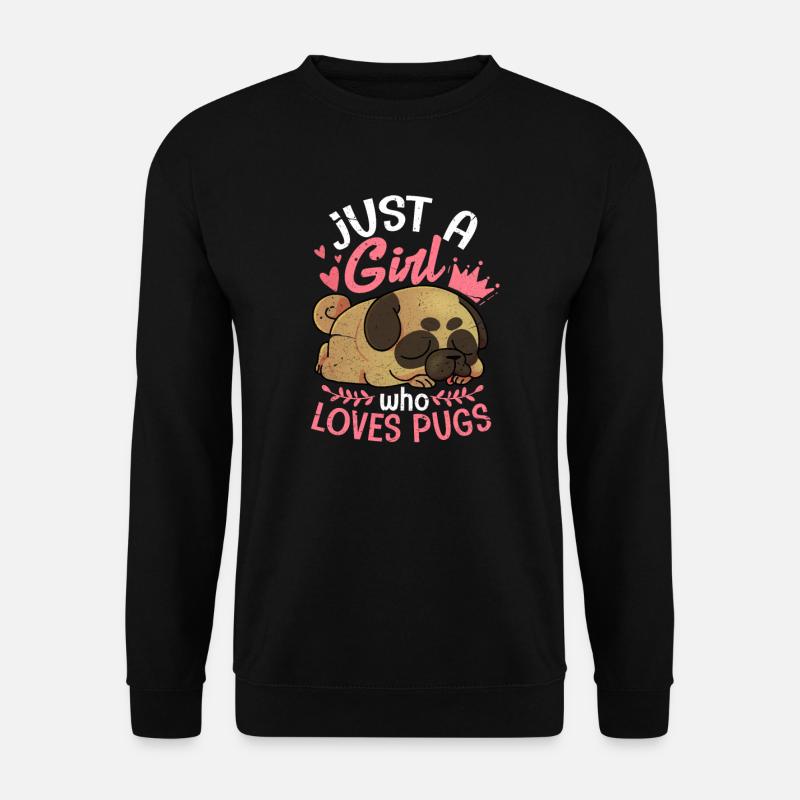 Pug - Unisex Sweatshirt - black