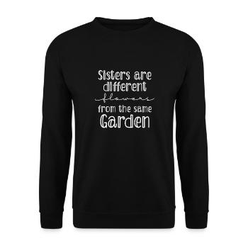 Schwester - Unisex Pullover - Schwarz - Vorne - Alina (178cm) & Michal (187cm)