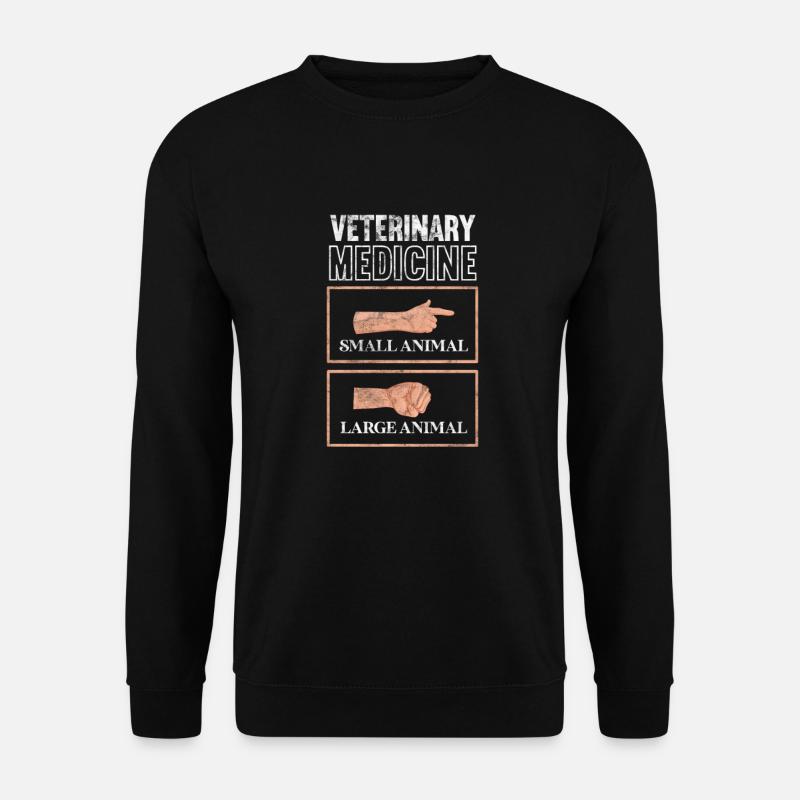 Tierarzt Tiermedizin Tierärztin Veterinär Geschenk - Unisex Pullover - Schwarz