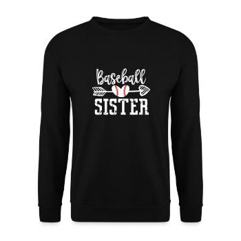 Soeur de baseball - Sweat-shirt Unisexe - noir - Devant - Alina (178cm) & Michal (187cm)