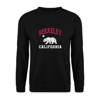 Berkeley Californie États-Unis Amérique Cadeau de Noël - Sweat-shirt Unisexe - noir - Devant - Alina (178cm) & Michal (187cm)