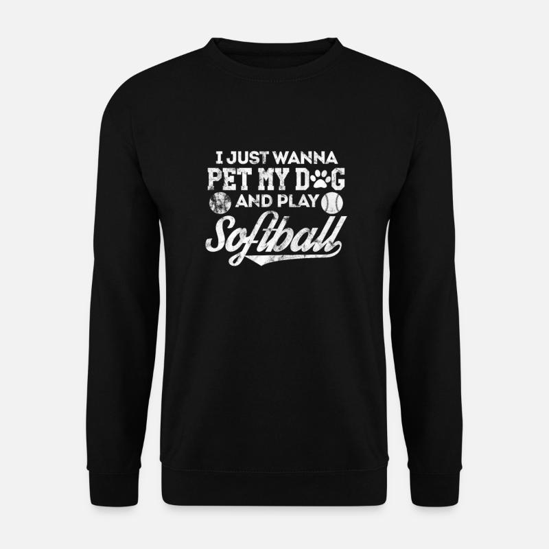Softball - Unisex Sweatshirt - black
