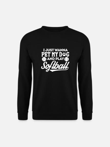 Softball Spieler Baseball Sport Pitcher Geschenk - Unisex Pullover - Schwarz