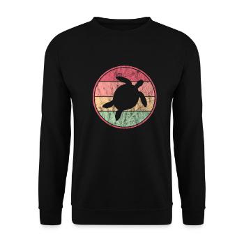 Tortue - Sweat-shirt Unisexe - noir - Devant - Alina (178cm) & Michal (187cm)